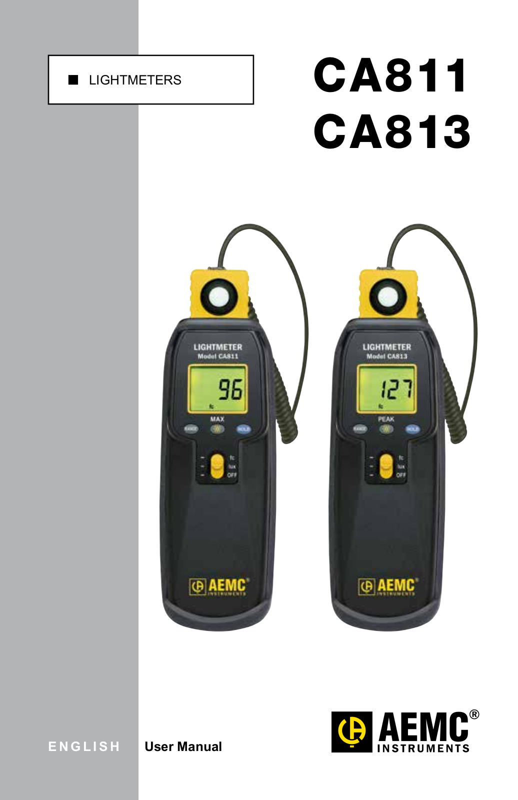 Aemc instruments CA811, CA813 User Manual