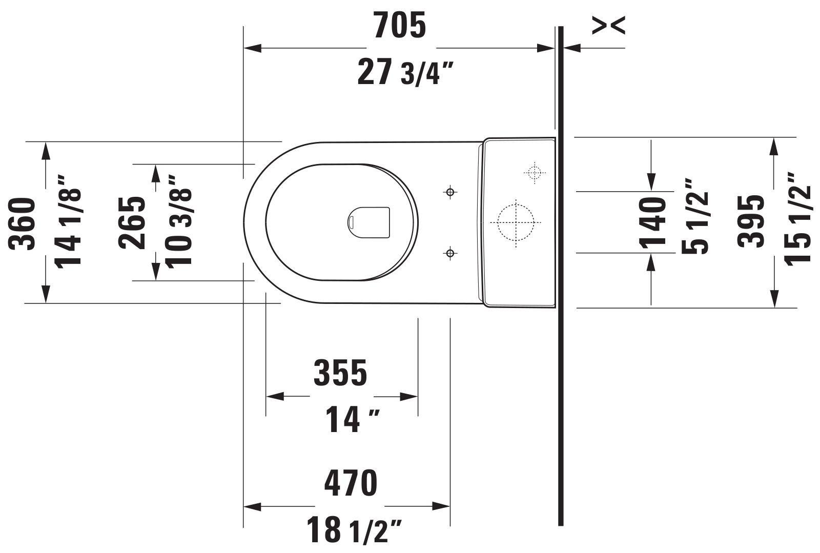 Duravit DRV2253 Dimensions - ManualMachine.com