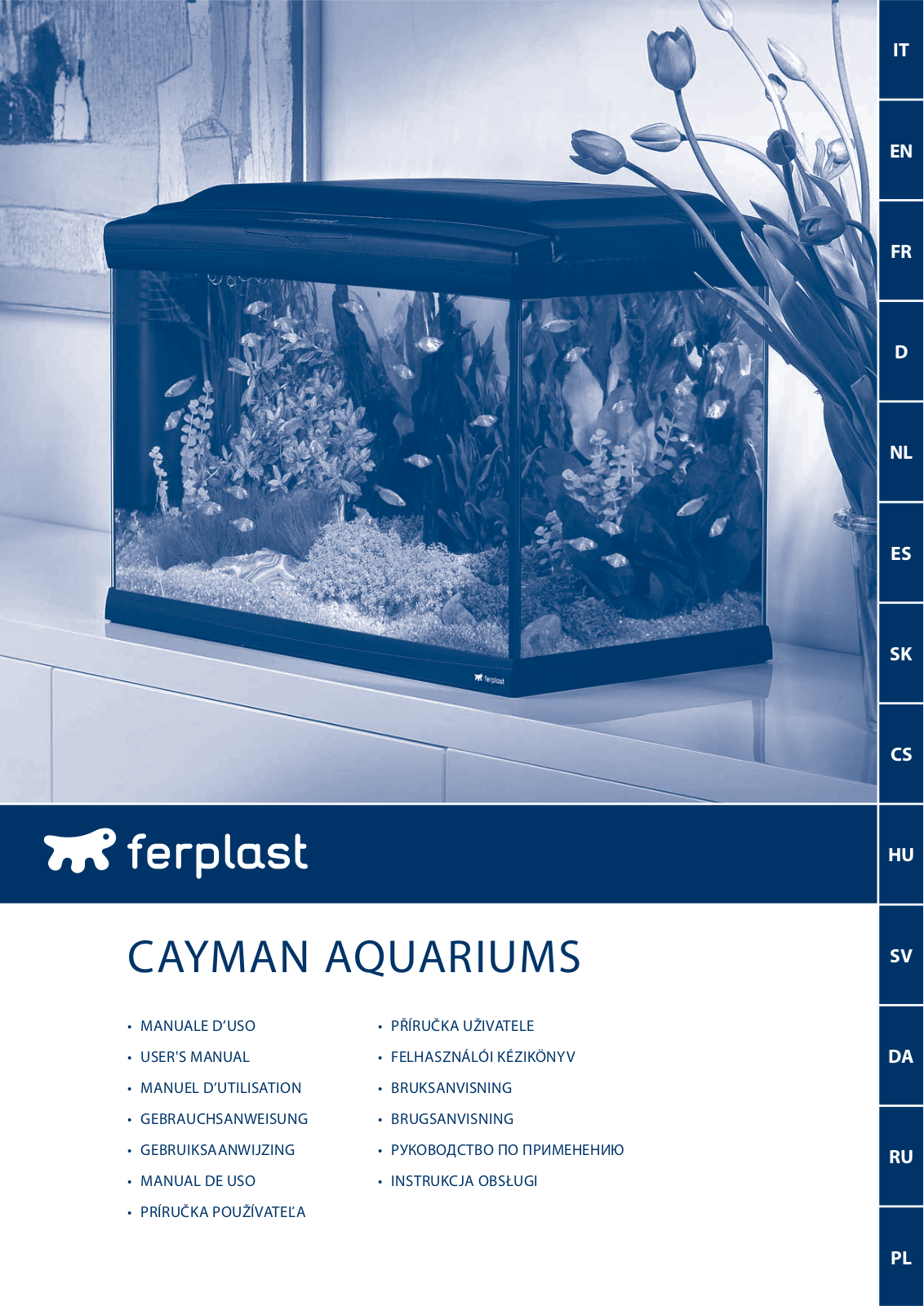 Ferplast Cayman 110 Professional, Cayman 110 Scenic, Cayman 40 Open, Cayman 50 Professional, Cayman 60 Professional User Manual