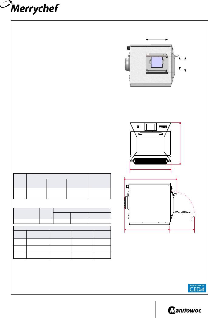 Merrychef Eikon E4 Datasheet