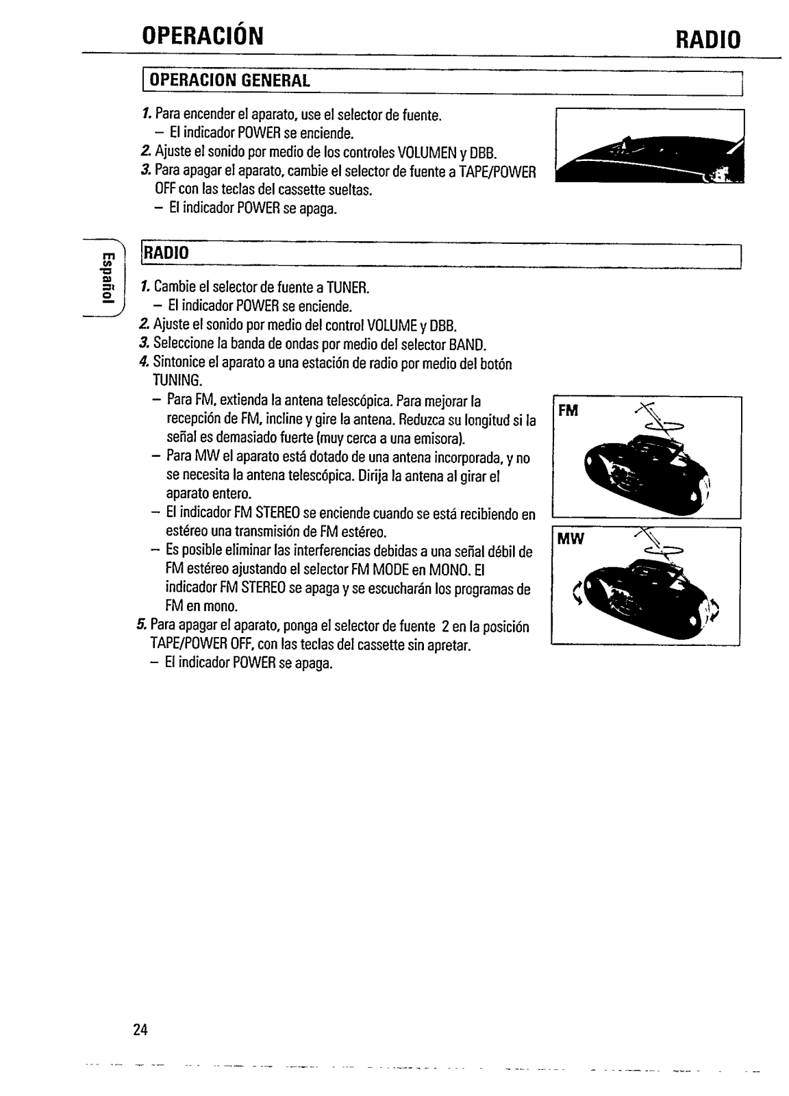 Philips AZ1000/05, AZ1000/01, AZ1000/00 User Manual