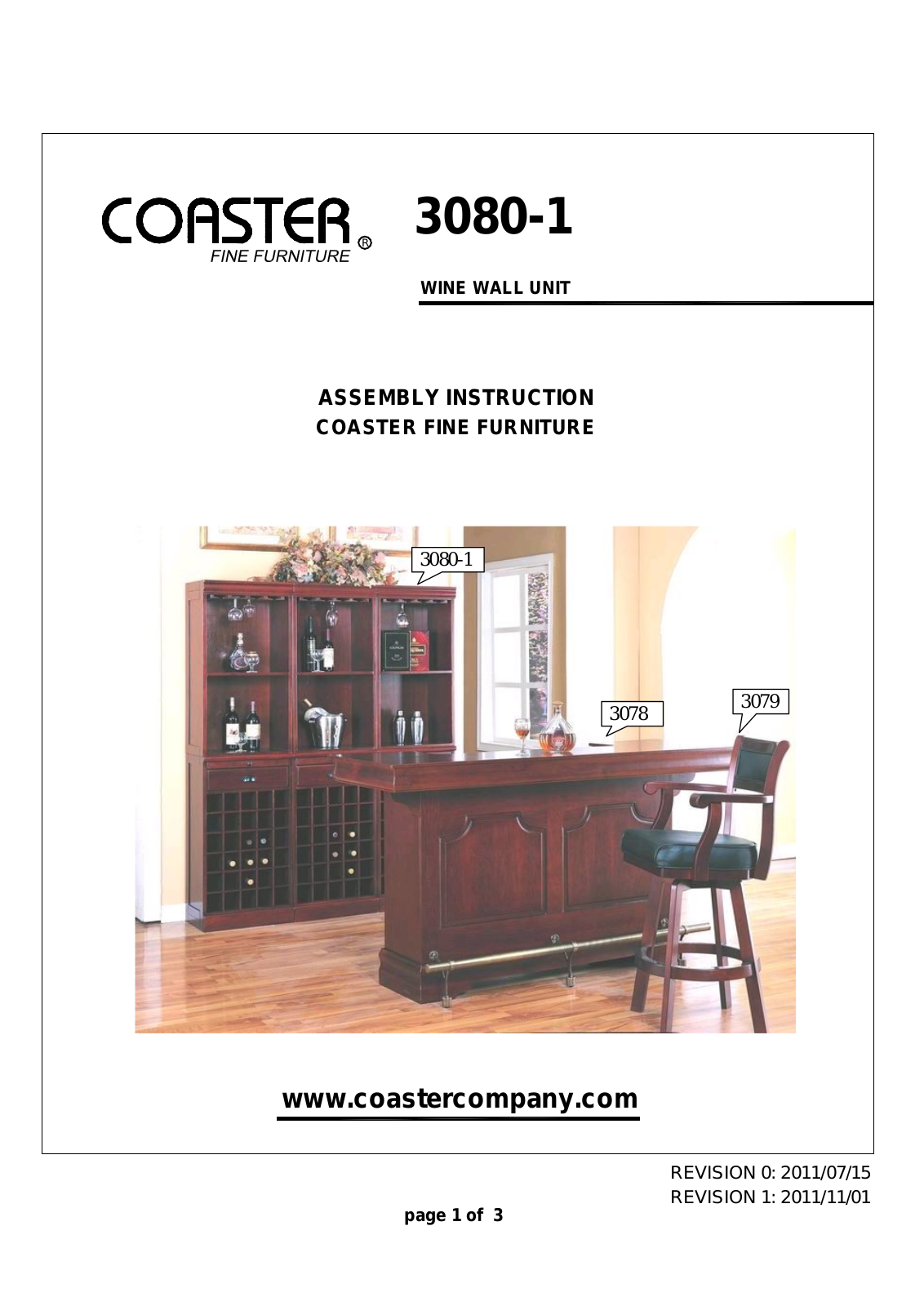 Coaster 30801 Assembly Guide - ManualMachine.com