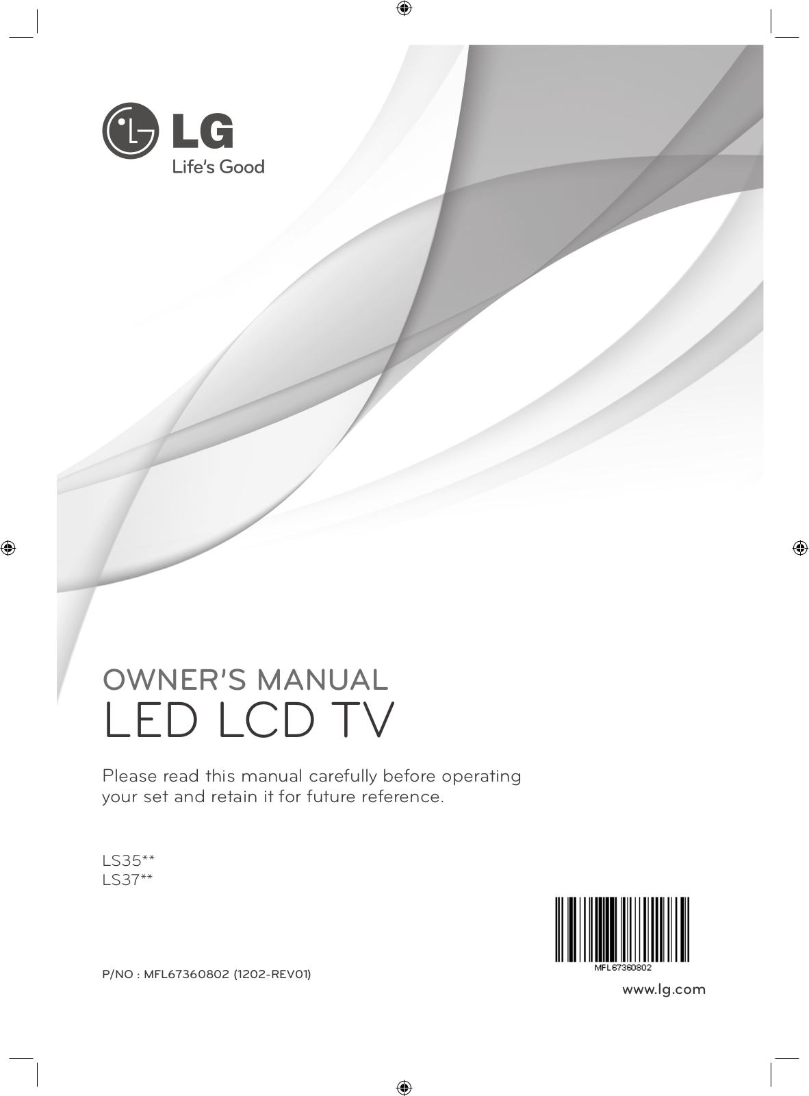 LG 26LS3700 Owner’s Manual