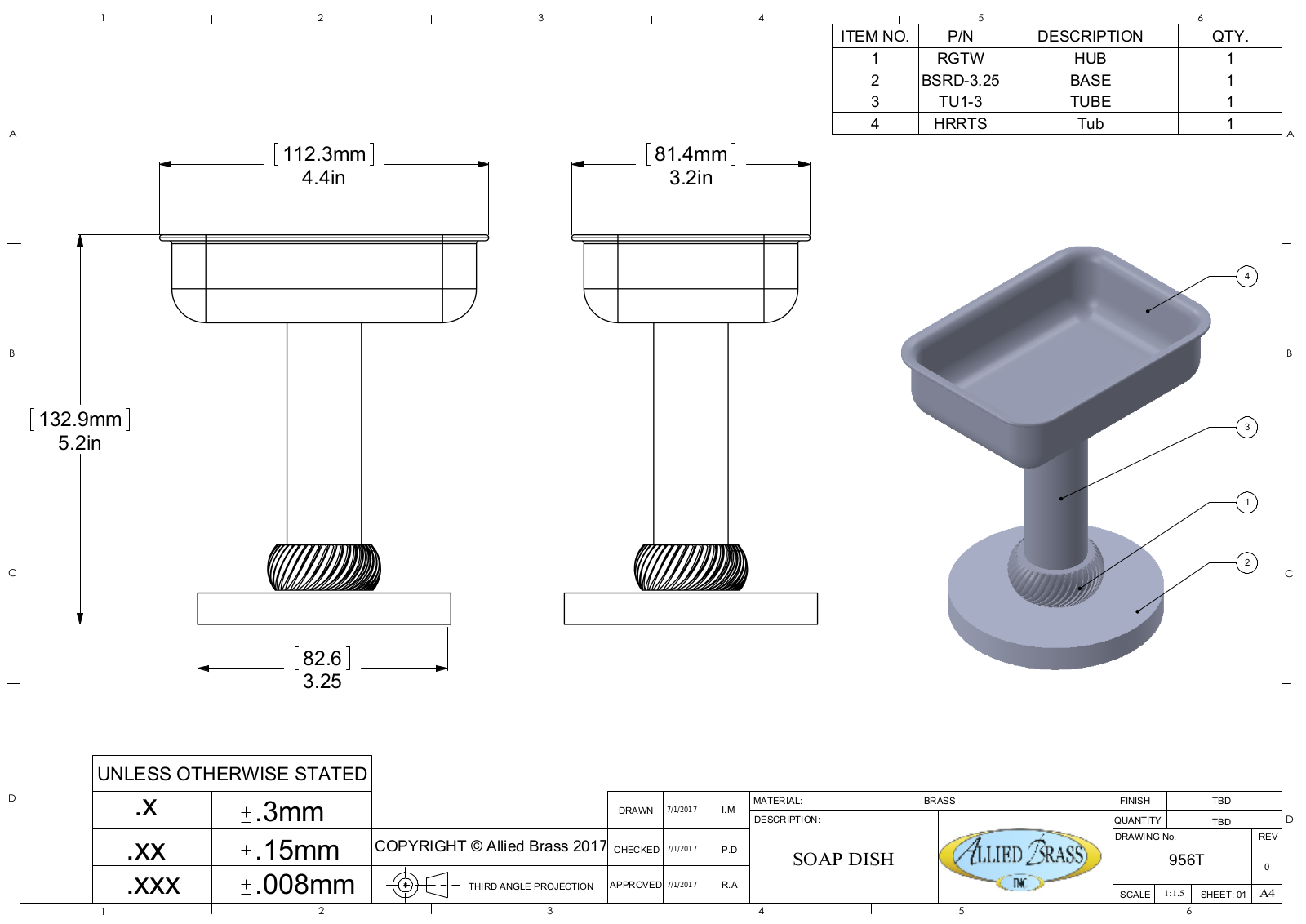 Allied Brass DOK2030 Specifications - ManualMachine.com