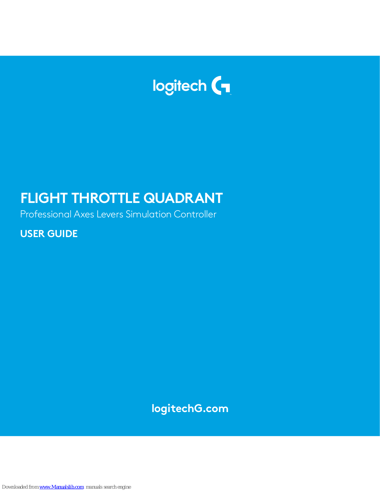 Logitech G FLIGHT THROTTLE QUADRANT User Manual - ManualMachine.com