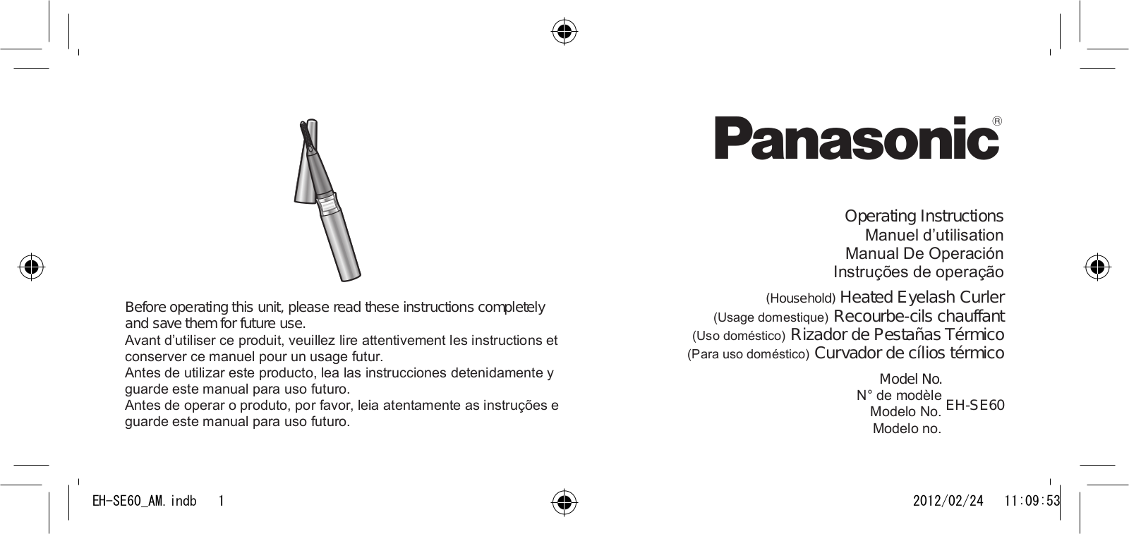 Panasonic EHSE60 User Manual