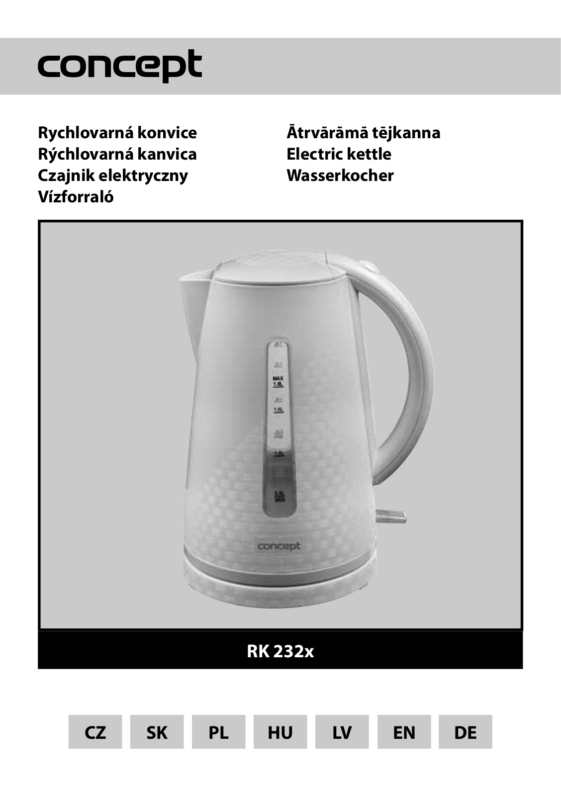 Concept RK-2321, RK-2320 Operating Instructions