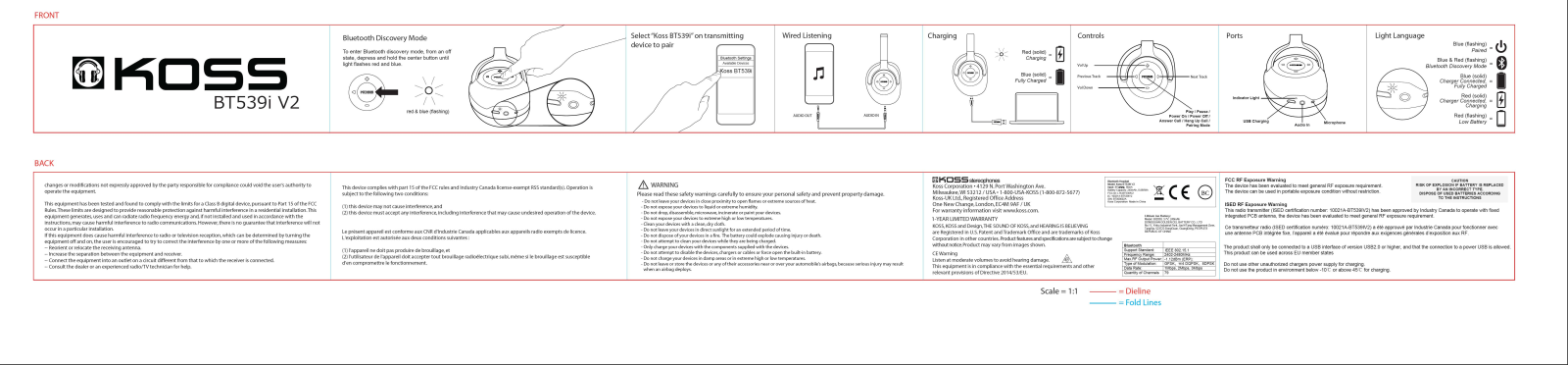 Koss BT539IV2 User Manual