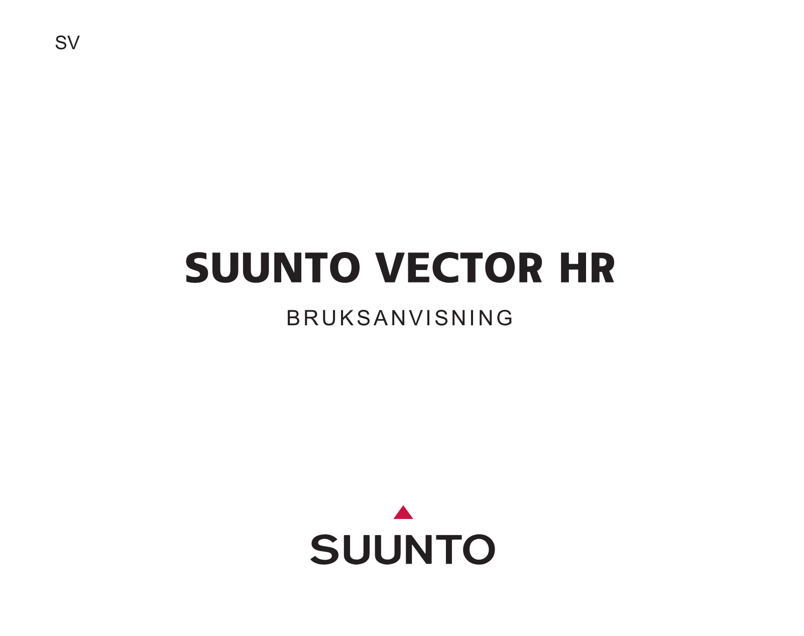 Suunto VECTOR HR User Manual