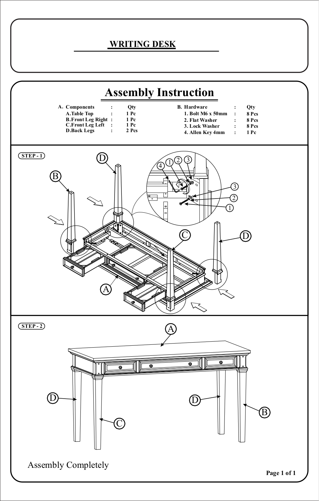 Sand & Stable W005204452 Installation & Assembly - ManualMachine.com