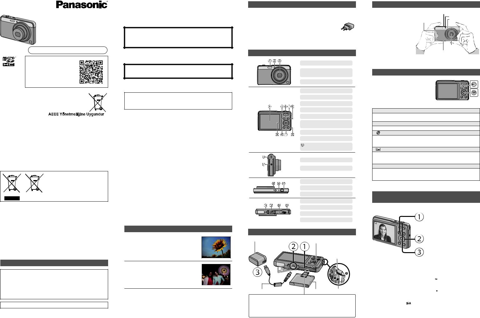 Panasonic DMC-XS3 User Manual