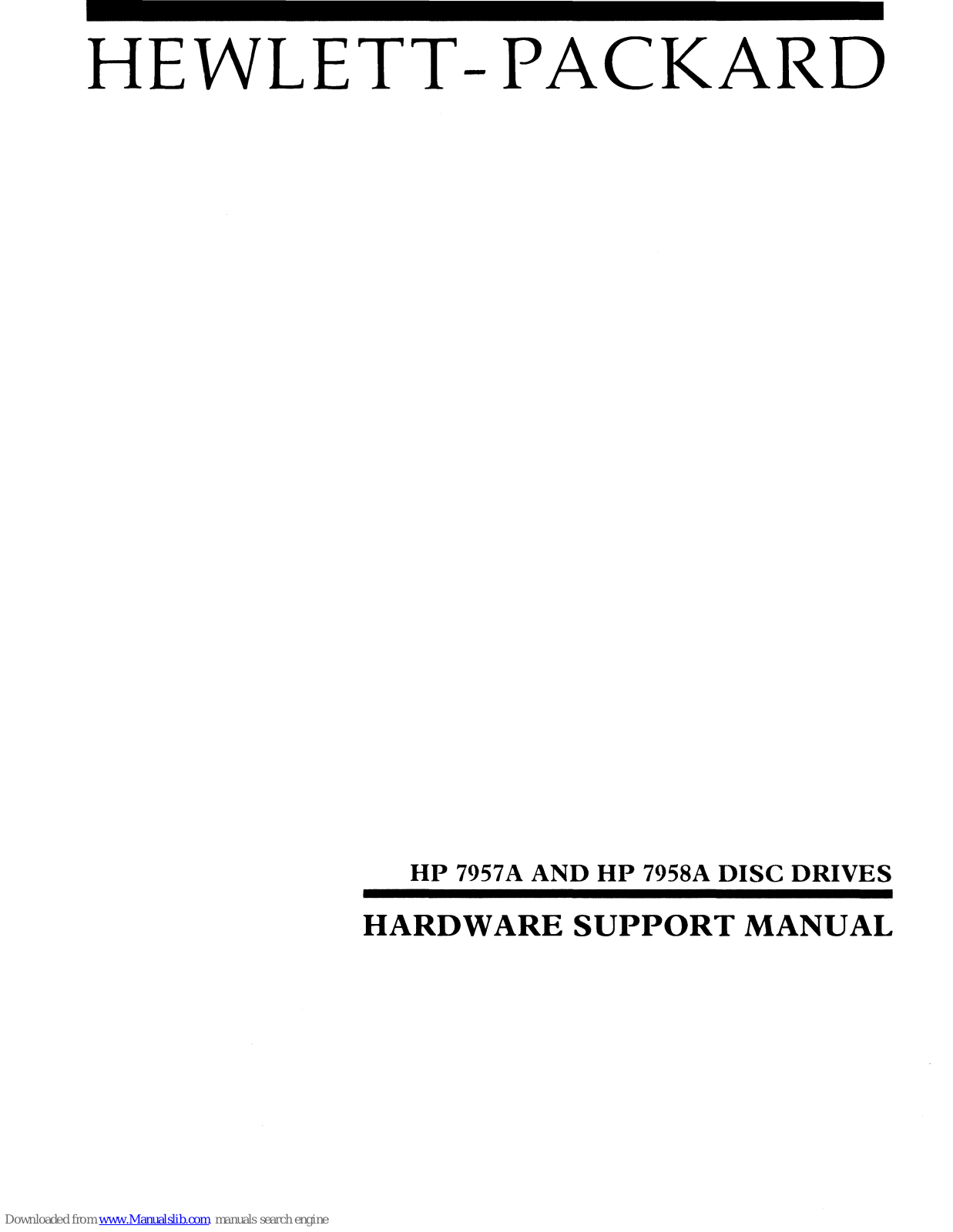 HP 7957A, 7058A Hardware Manual - ManualMachine.com