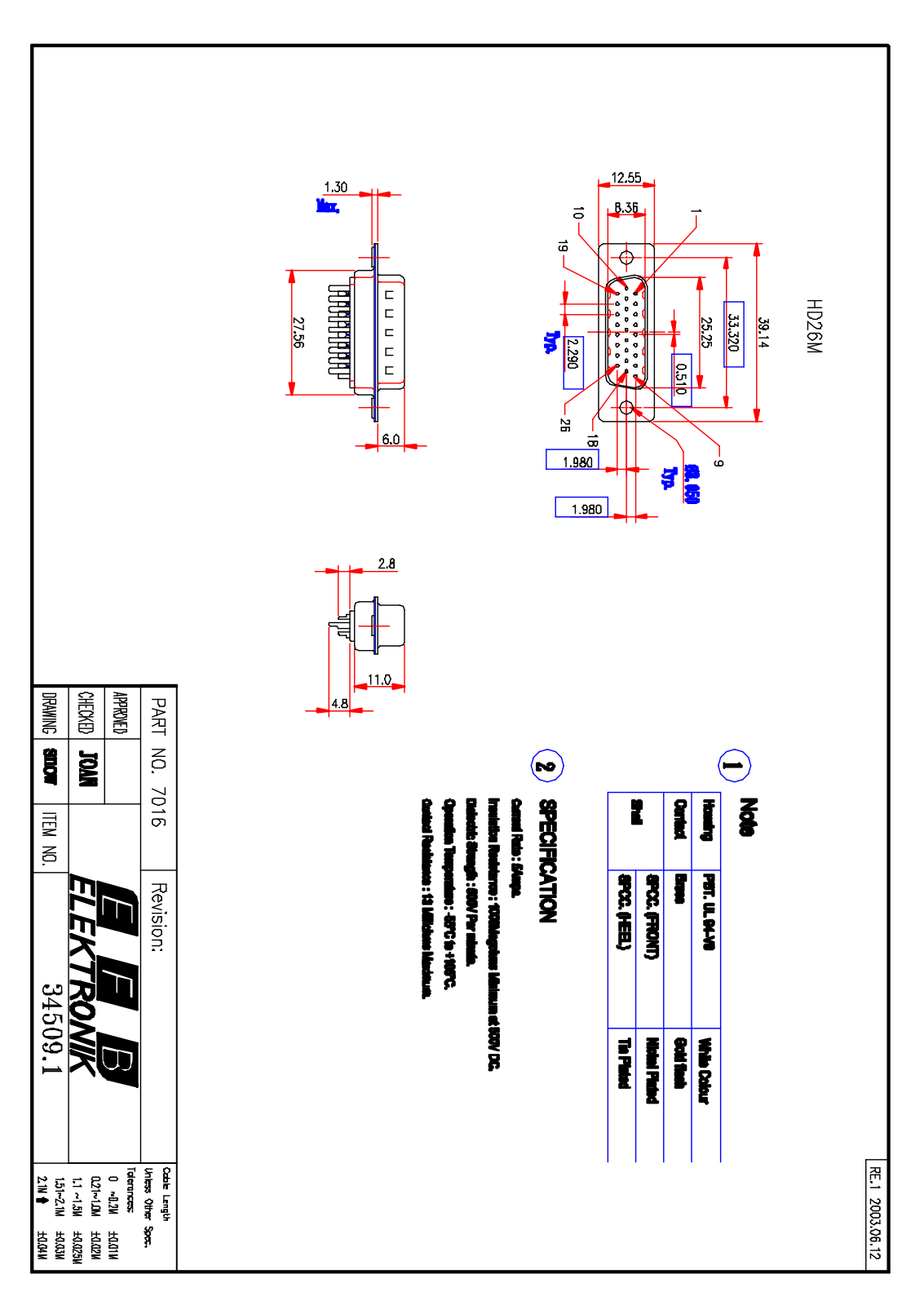 Datasheet HD 26M Datasheet (FREI) - ManualMachine.com