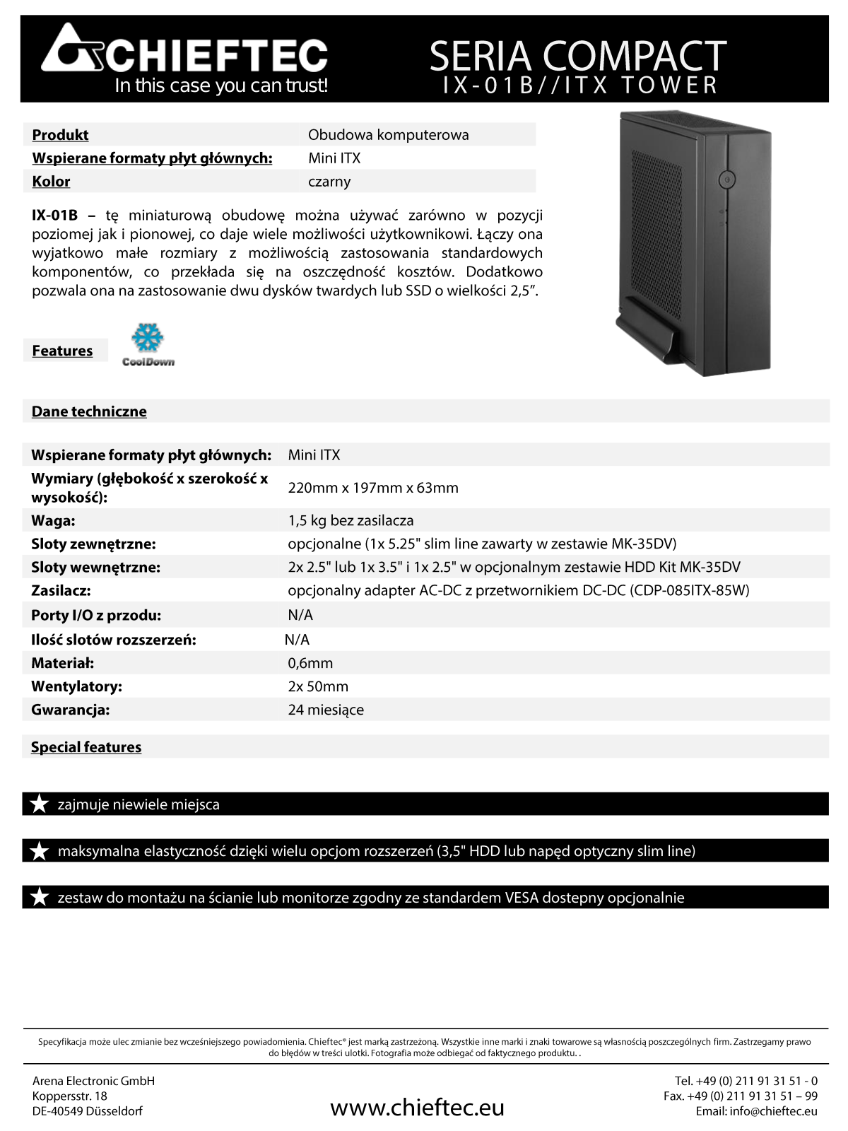 Chieftec IX-01B User Manual