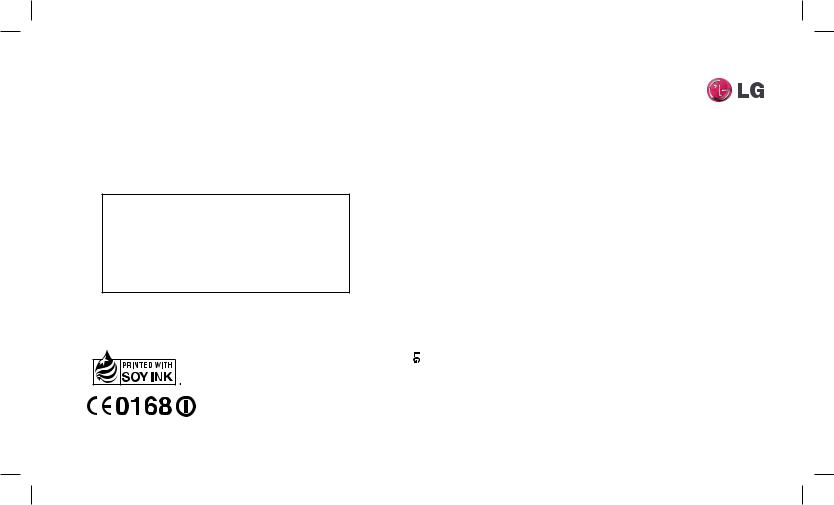 LG GT505 Owner’s Manual