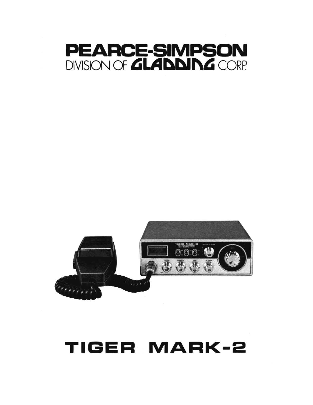 Pearce-Simpson Tiger Mark 2 User manual - ManualMachine.com