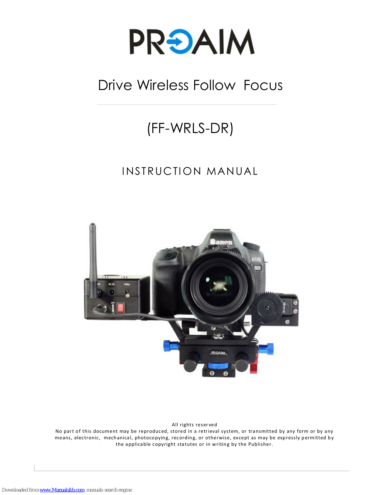 PROAIM FF-WRLS-DR Instruction Manual