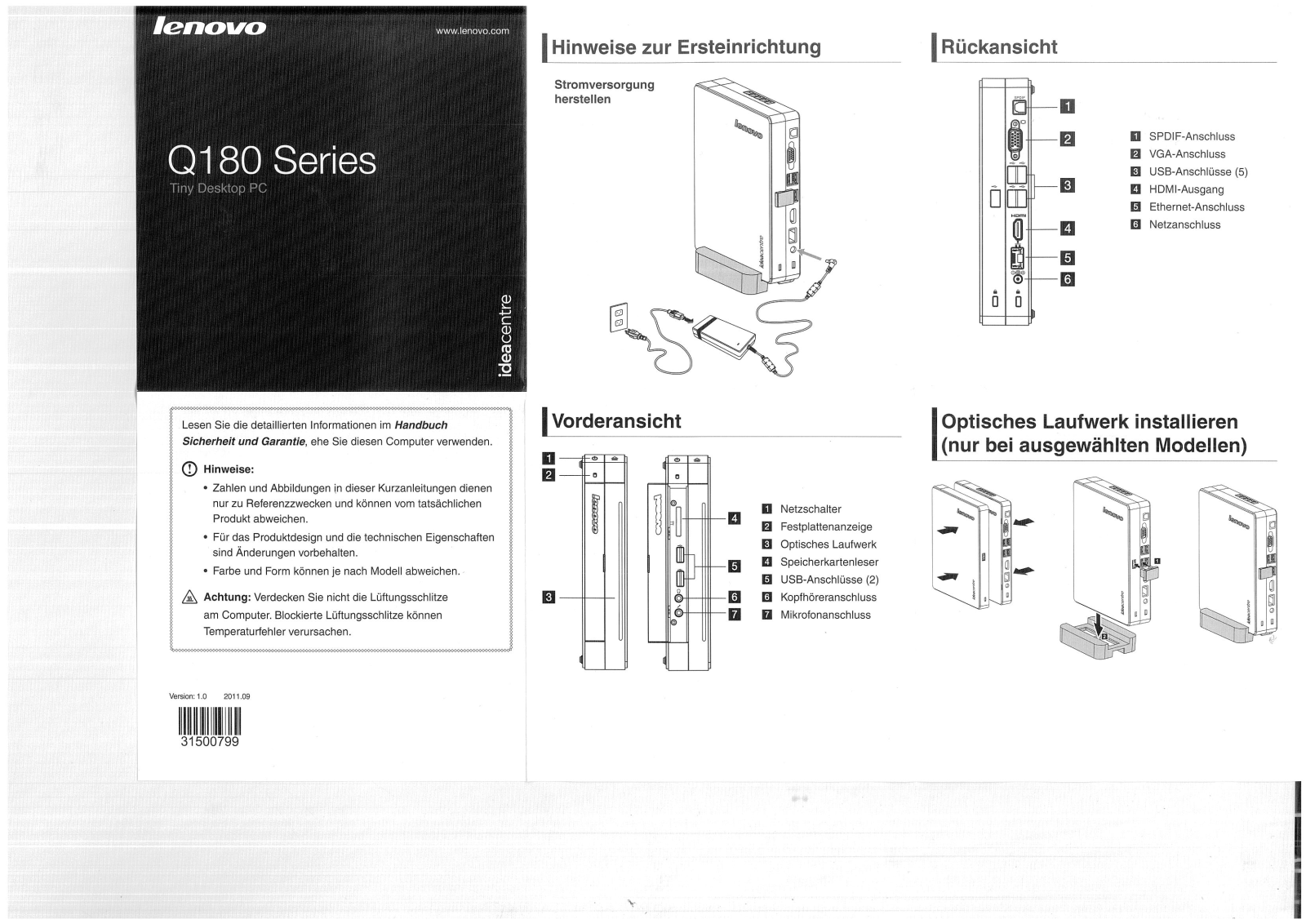 Lenovo Q180 User guide