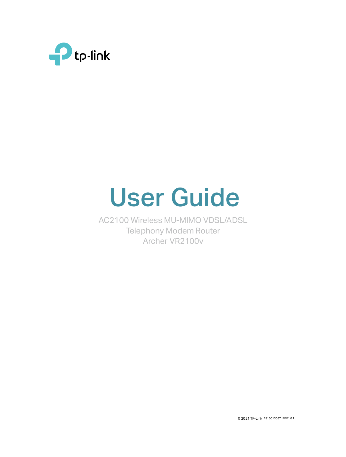 TP-Link Archer VR2100v User Manual