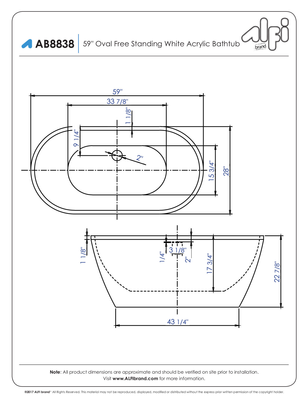 Alfi AB8838 Specifications - ManualMachine.com