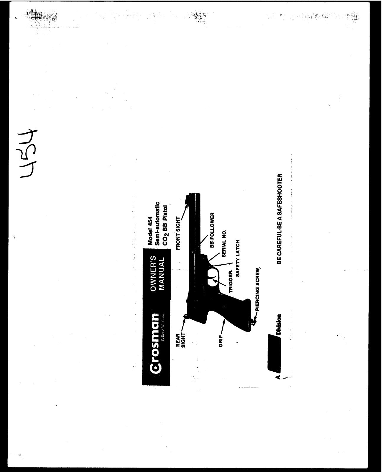 Crosman 454 Owner's Manual