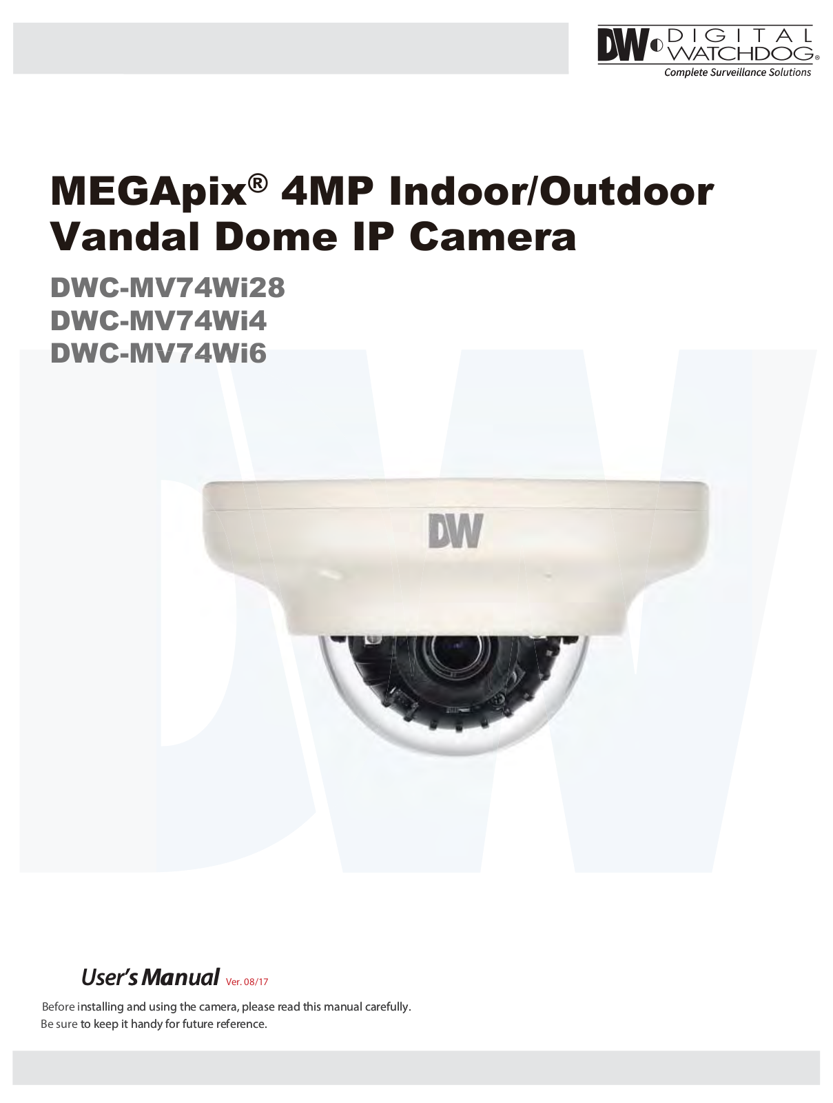 Digital Watchdog DWC-MV74Wi4, DWC-MV74Wi6 User Manual