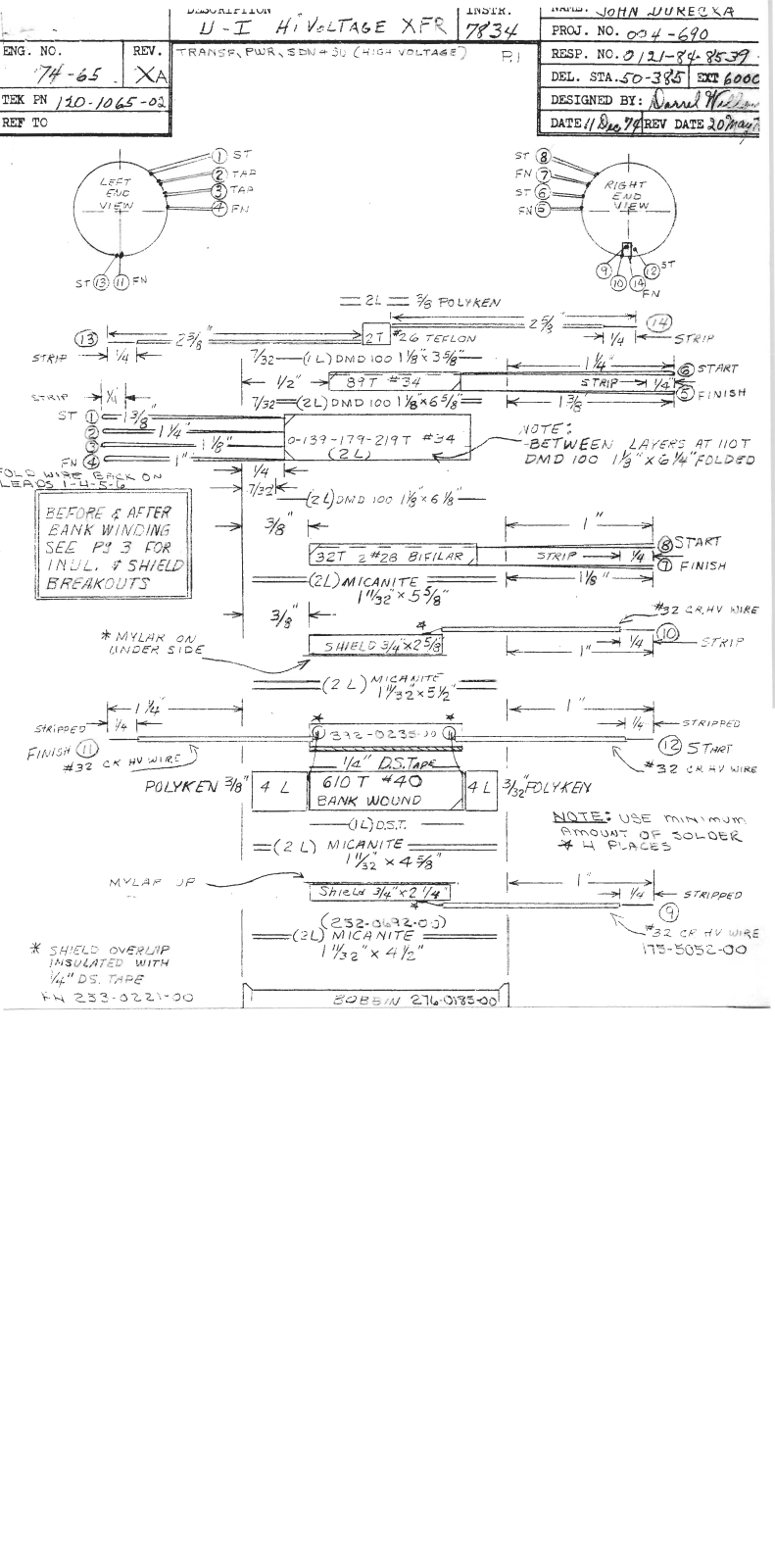 Tektronix 7834 schematic