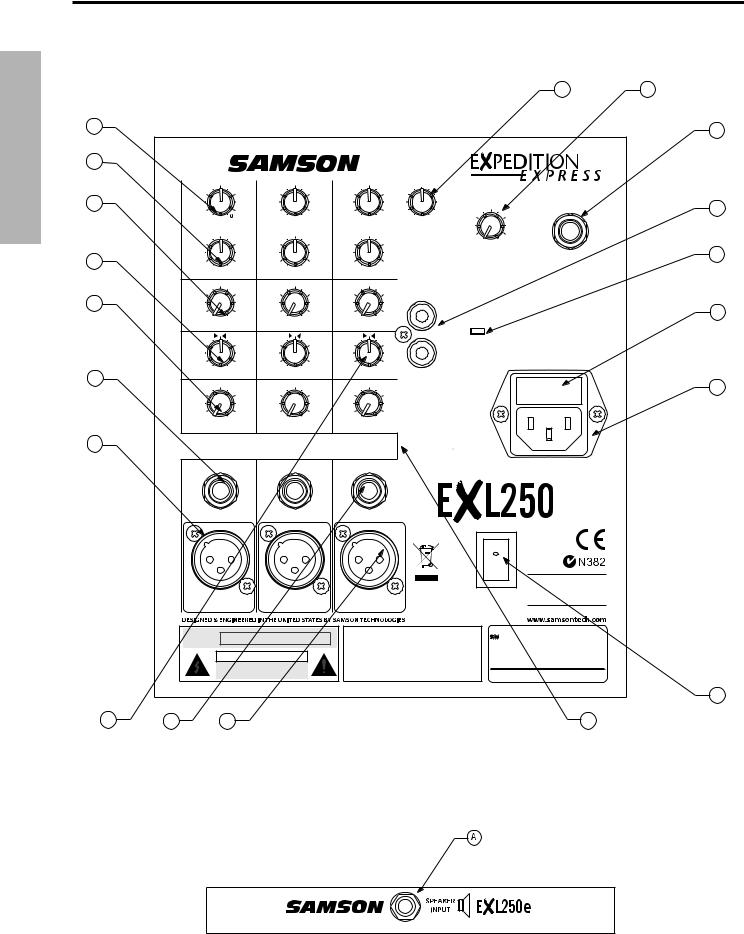 Samson EXL250 User Manual