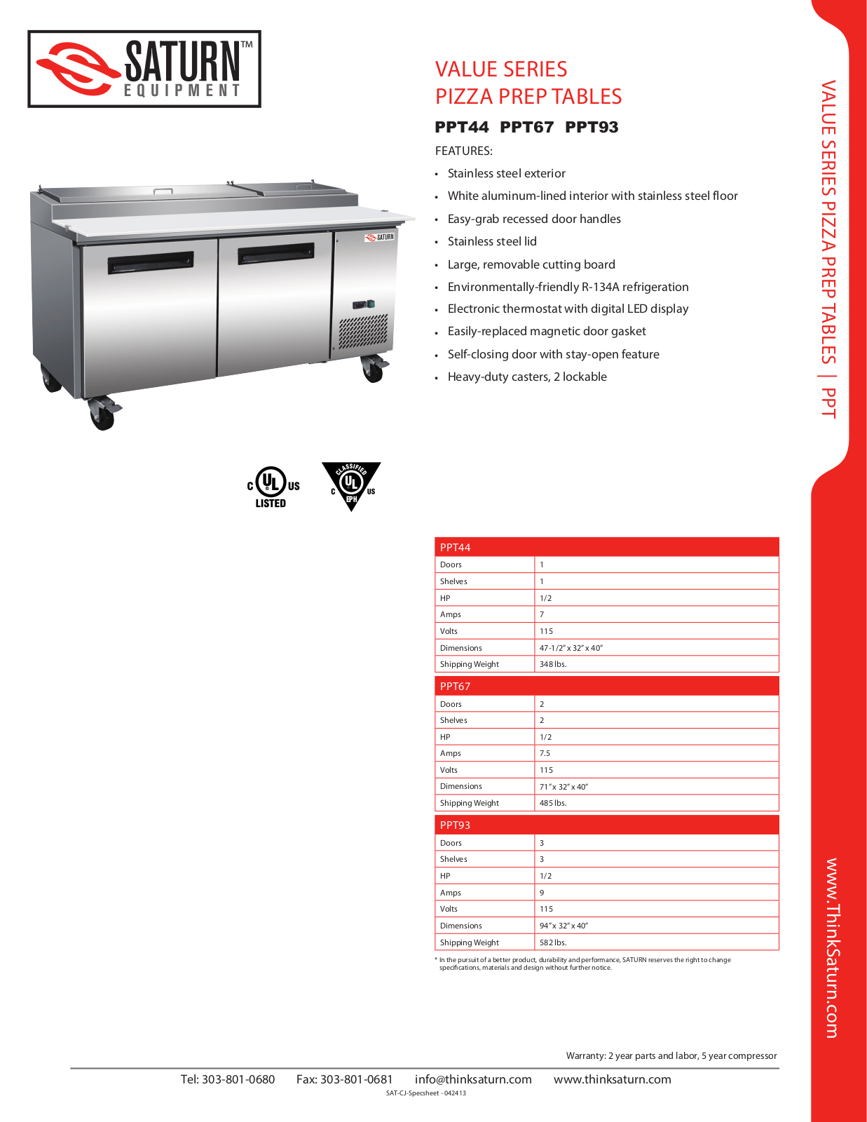 Saturn Equipment PPT44 User Manual