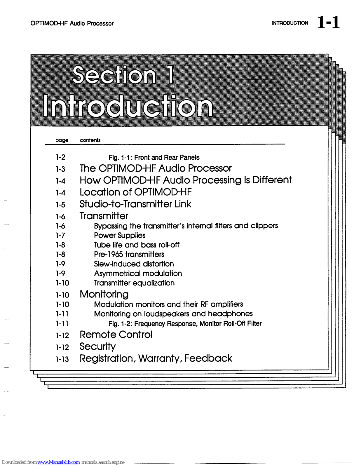 Orban Optimod-HF 9105A User Manual