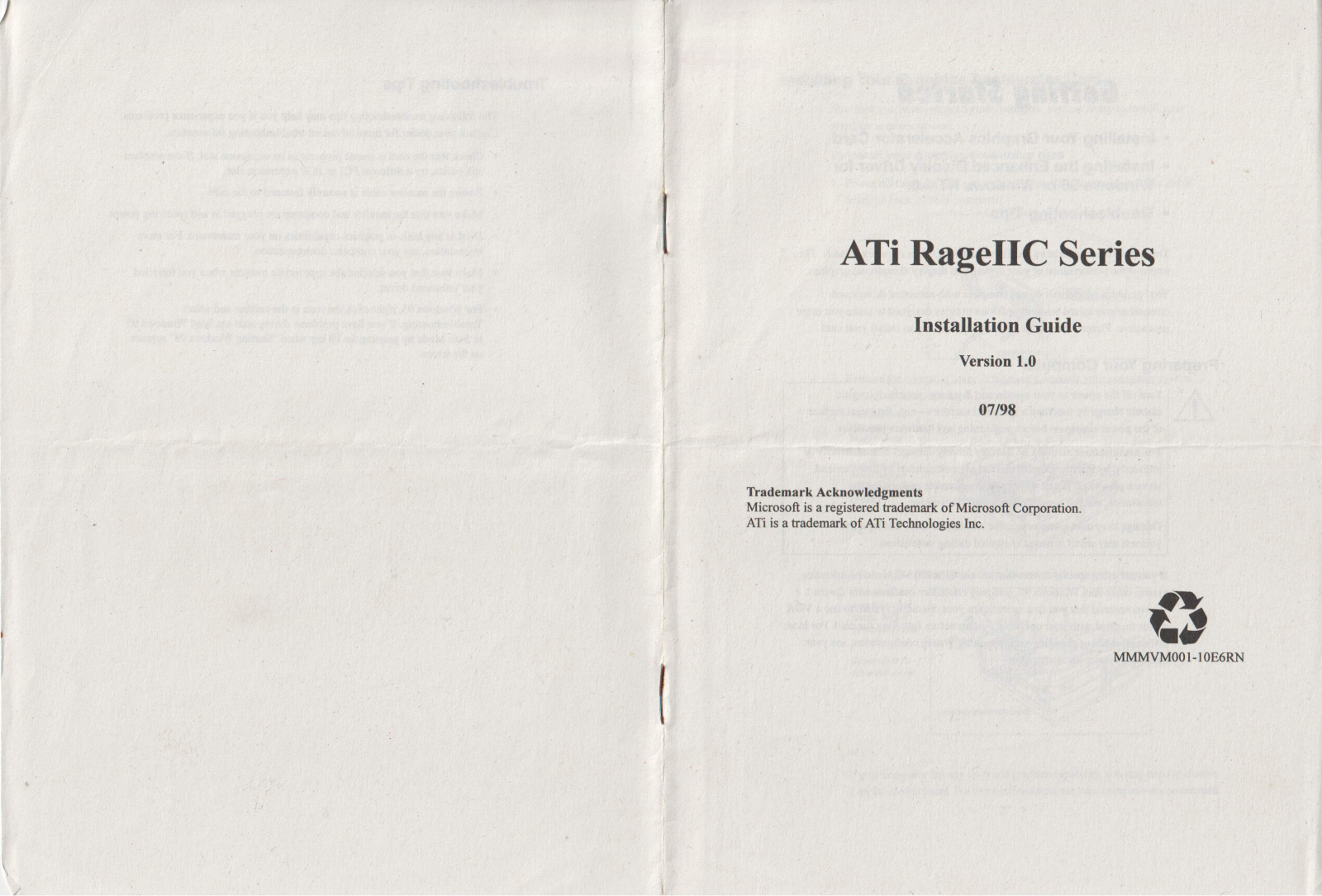 ATi RageIIC Installation Guide - ManualMachine.com