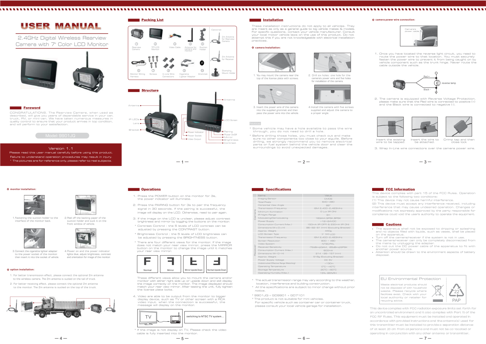 Gospell Smarthome Electronic GD7101, GD9901 Users Manual