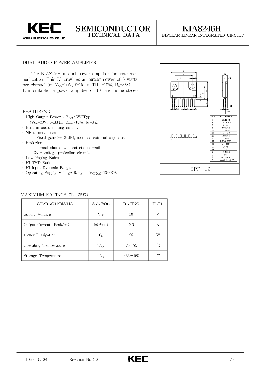 KEC KIA8246H Datasheet