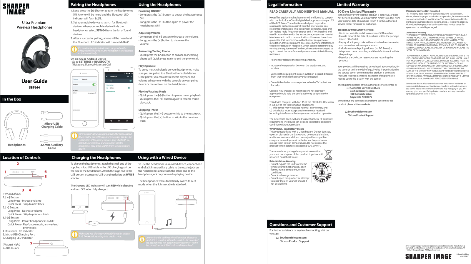 Sharper image SBT664 User Manual