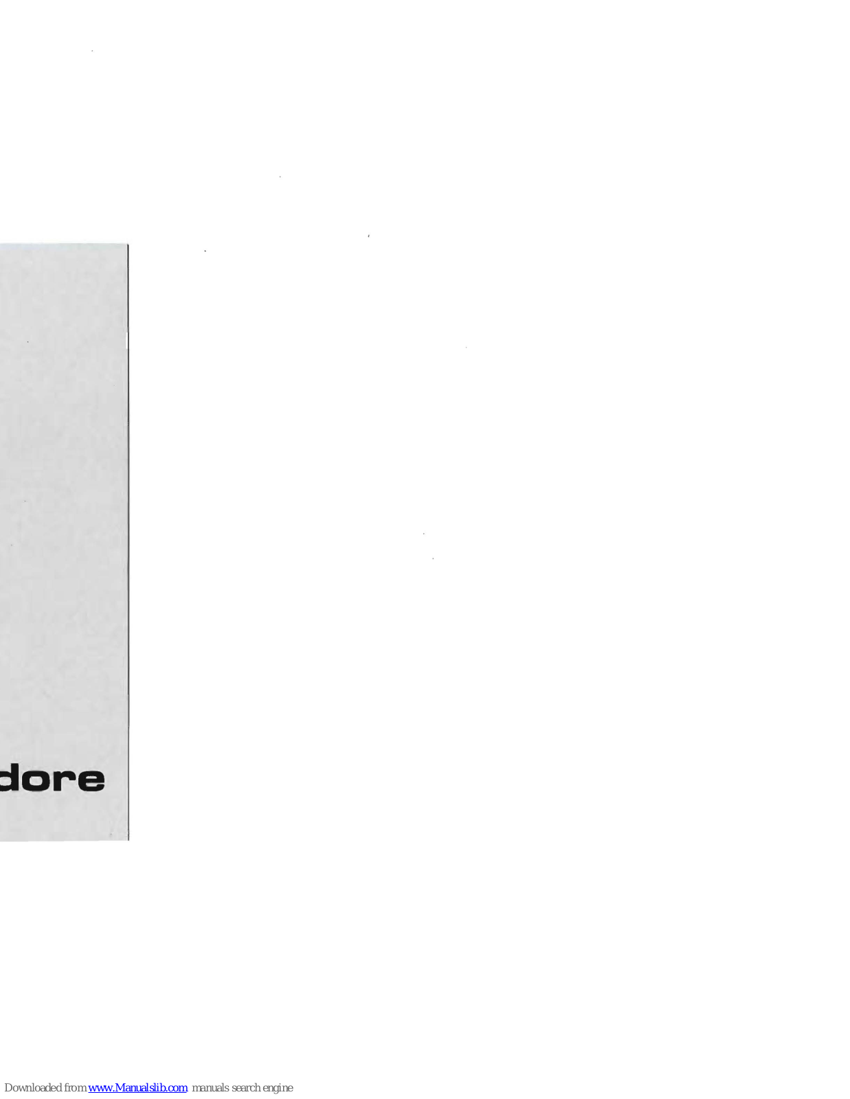 Commodore MCS 820 Instructions Manual - ManualMachine.com