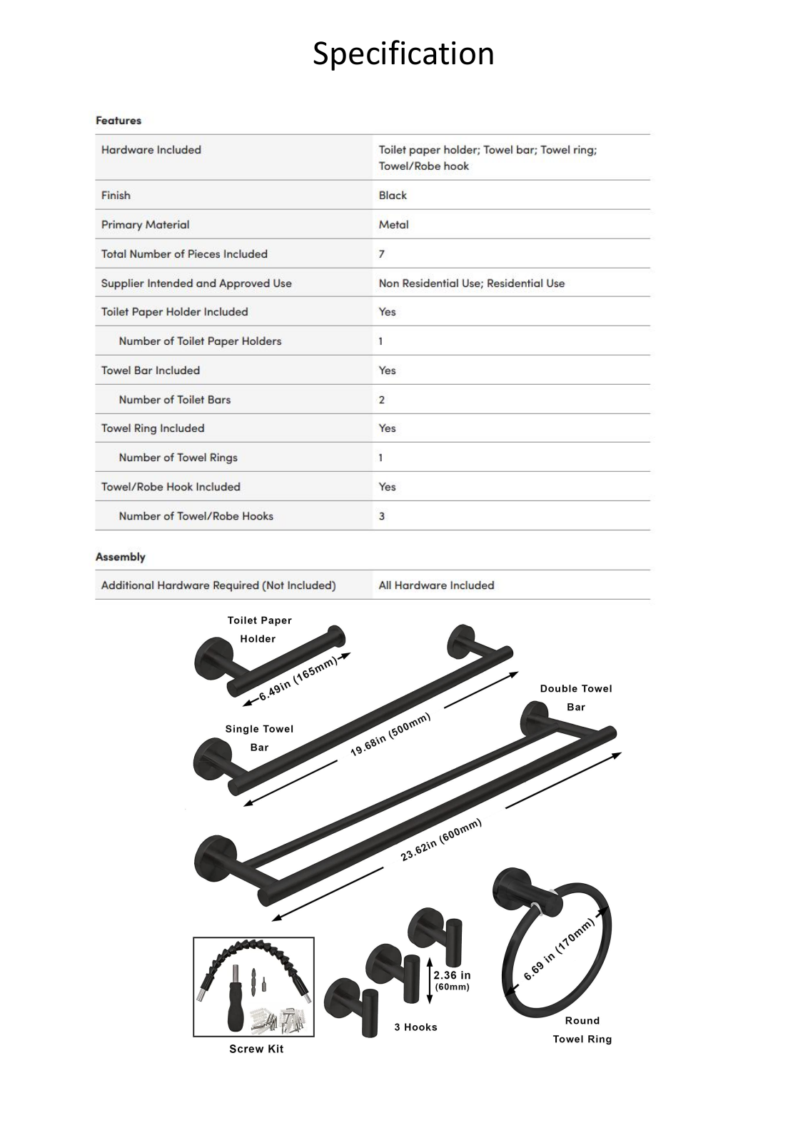 Tacoday TCOD1202 Specifications - ManualMachine.com