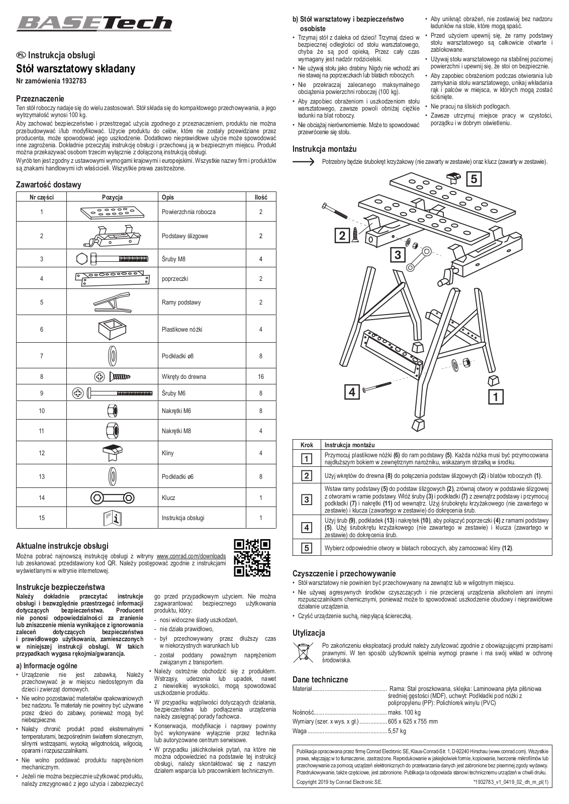 Basetech 1932783 User guide