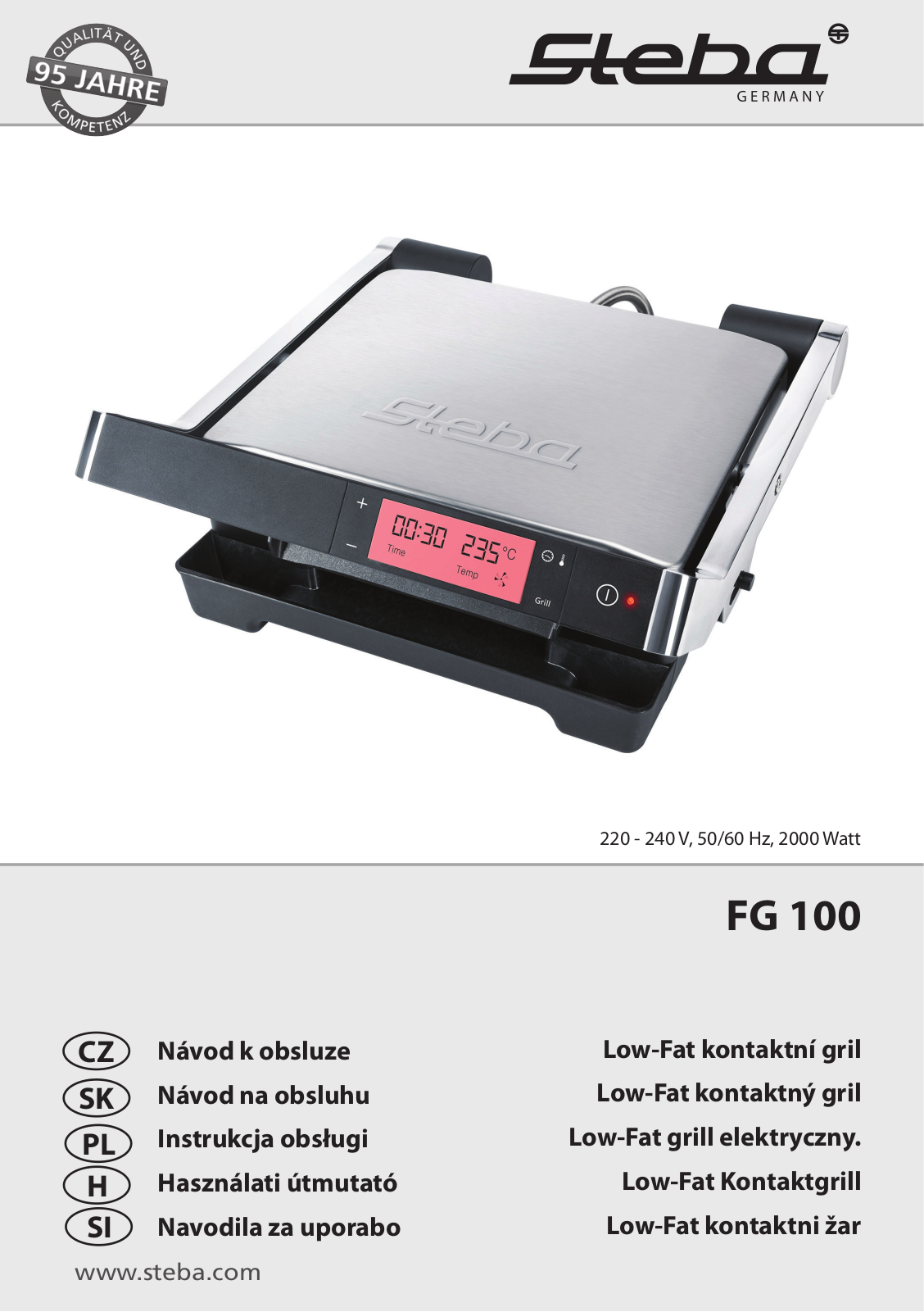 Steba FG 100 User Manual