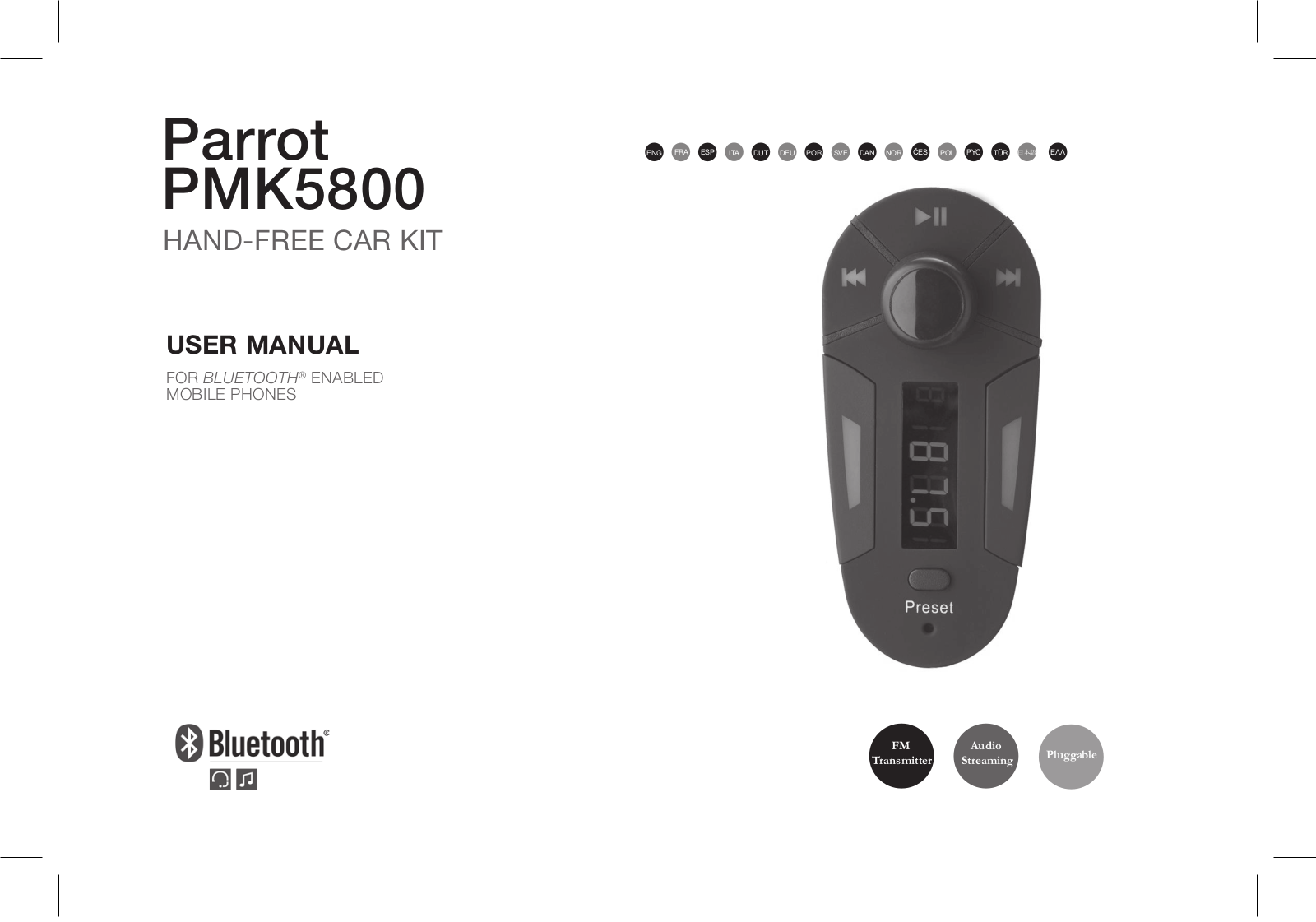 Parrot PMK5800 User Guide