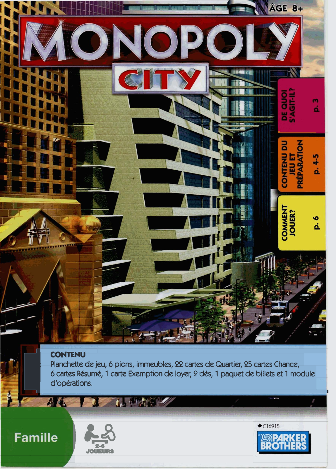 HASBRO Monopoly City Canadian User Manual