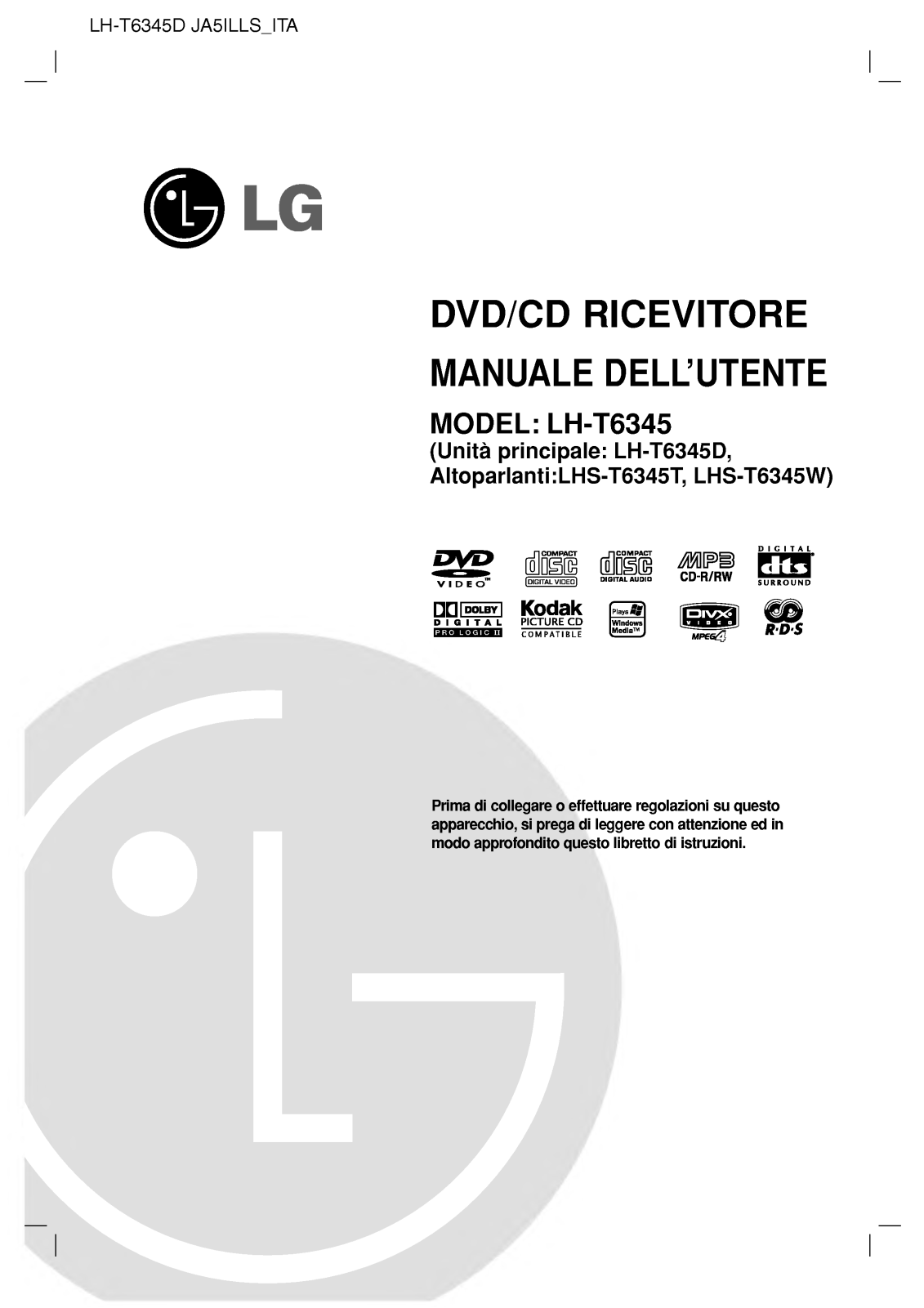 Lg LH-T6345 User Manual