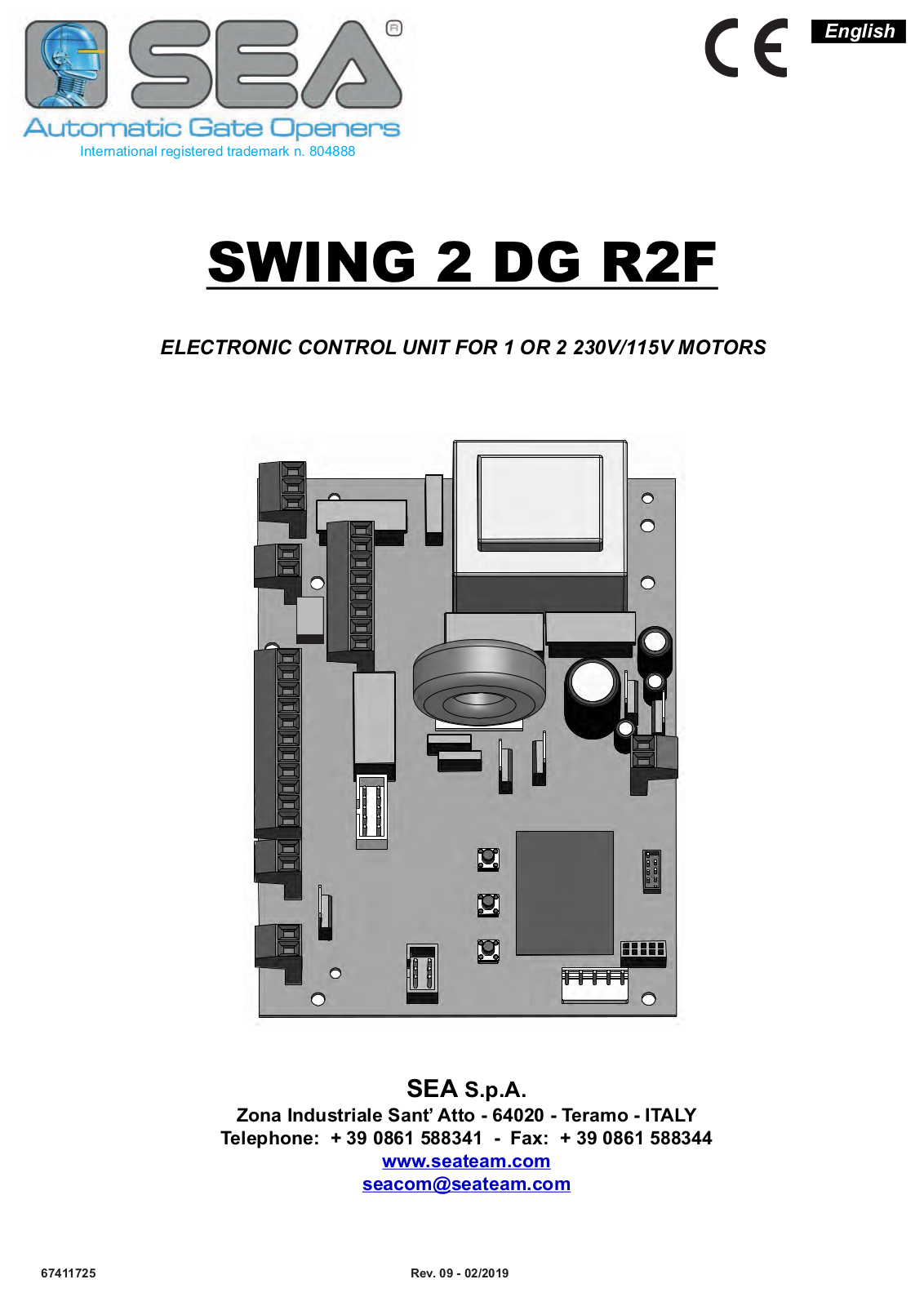 SEA SWING 2 DG R2F User Manual