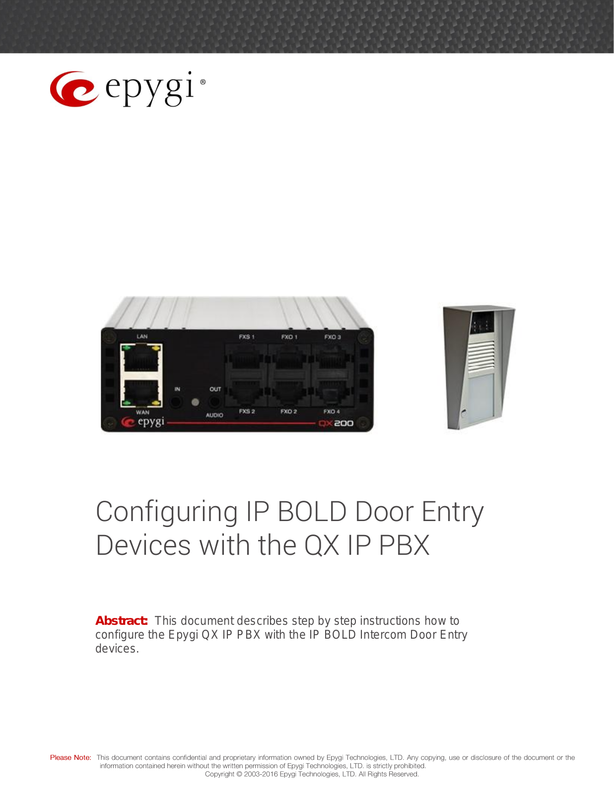Epygi IP BOLD Configuring Manual - ManualMachine.com