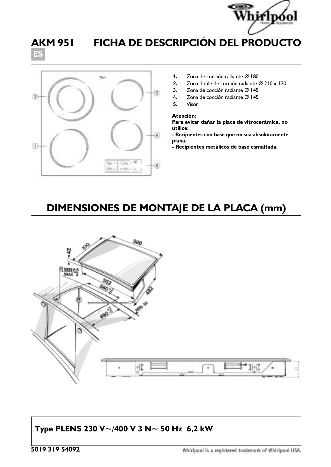 Whirlpool AKM 951/NE/01, AKM 951/G/IX/01 INSTRUCTION FOR USE