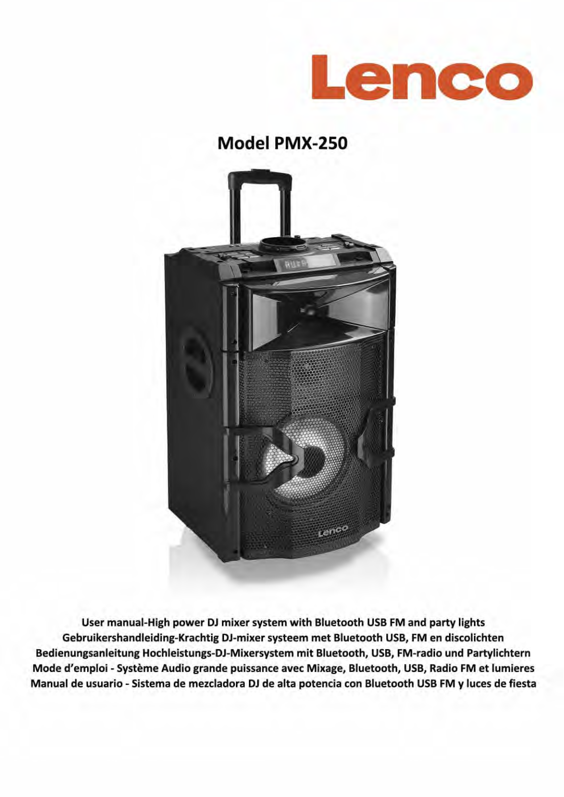 Lenco PMX-250 User Manual
