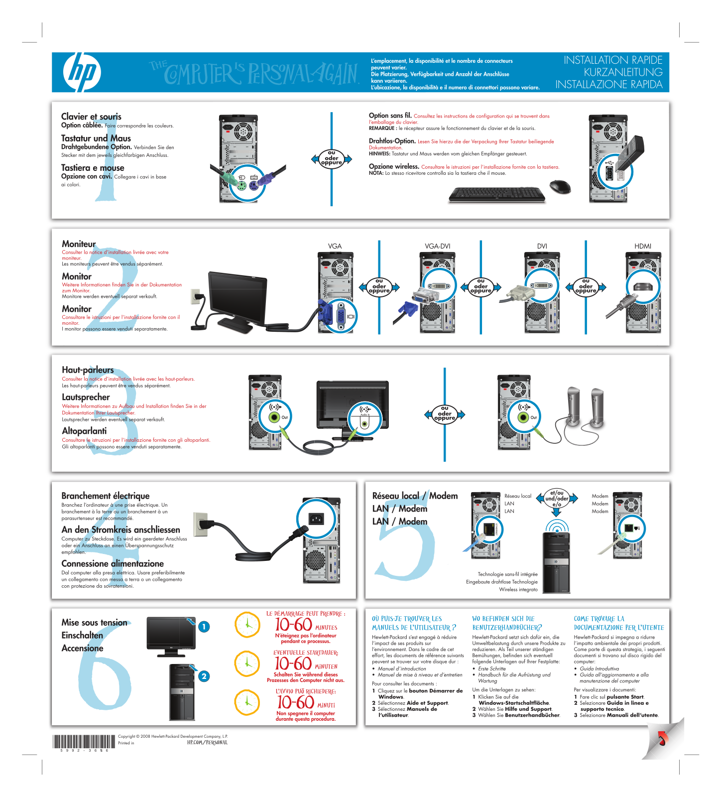 HP PAVILION ELITE M9200, PAVILION ELITE M9100 User Manual