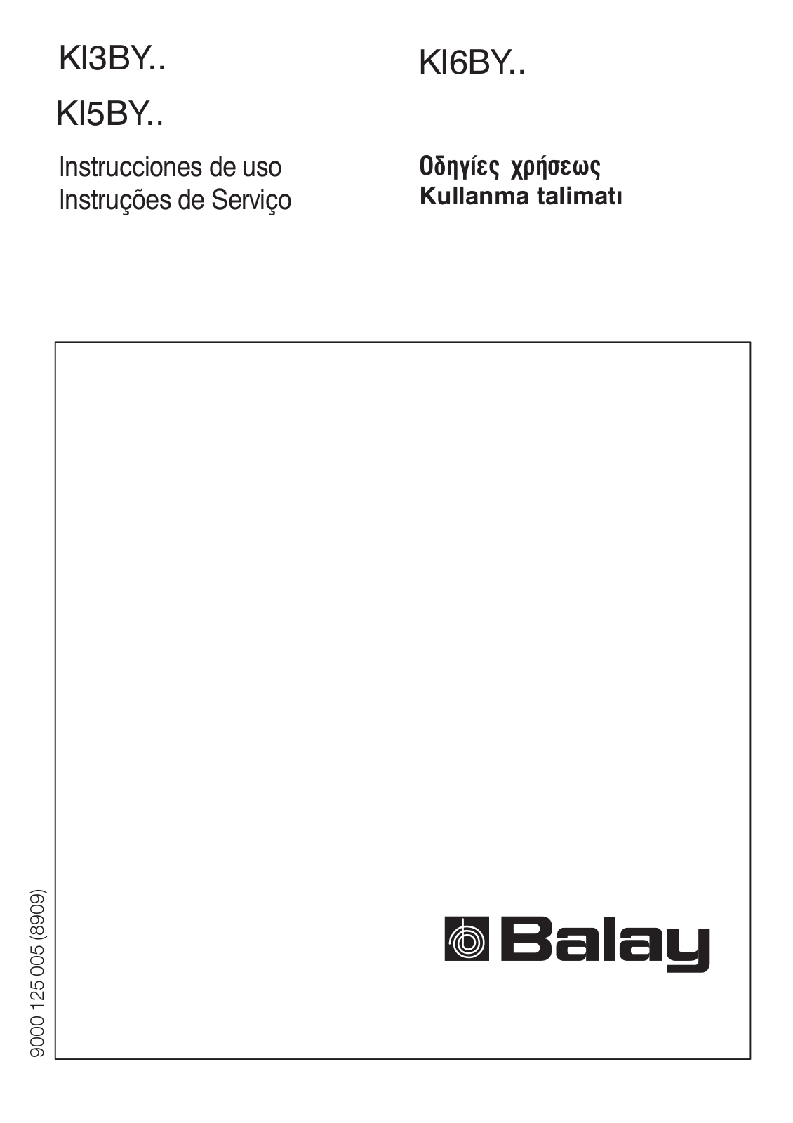 Balay 3FIB3411, 3FIB3410, KI6BYN1, KI5BYN6, 3FIB3311 User Manual