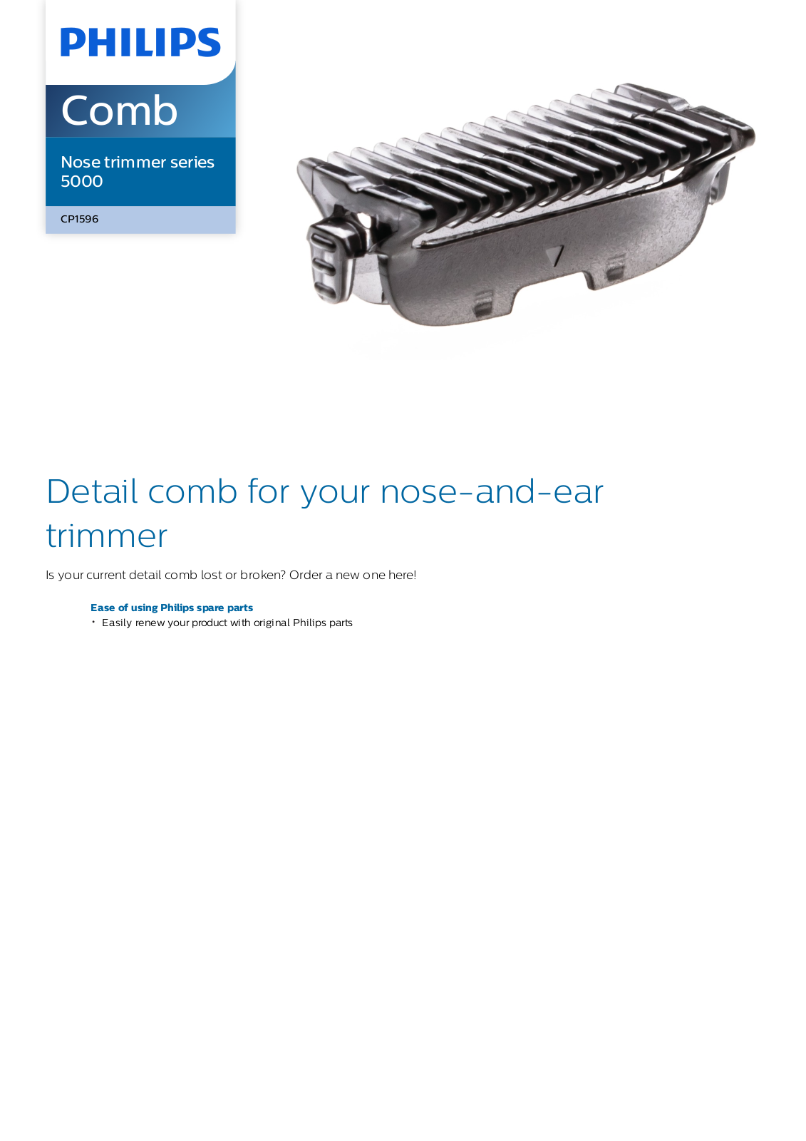 Philips CP1596/01 leaflet - ManualMachine.com