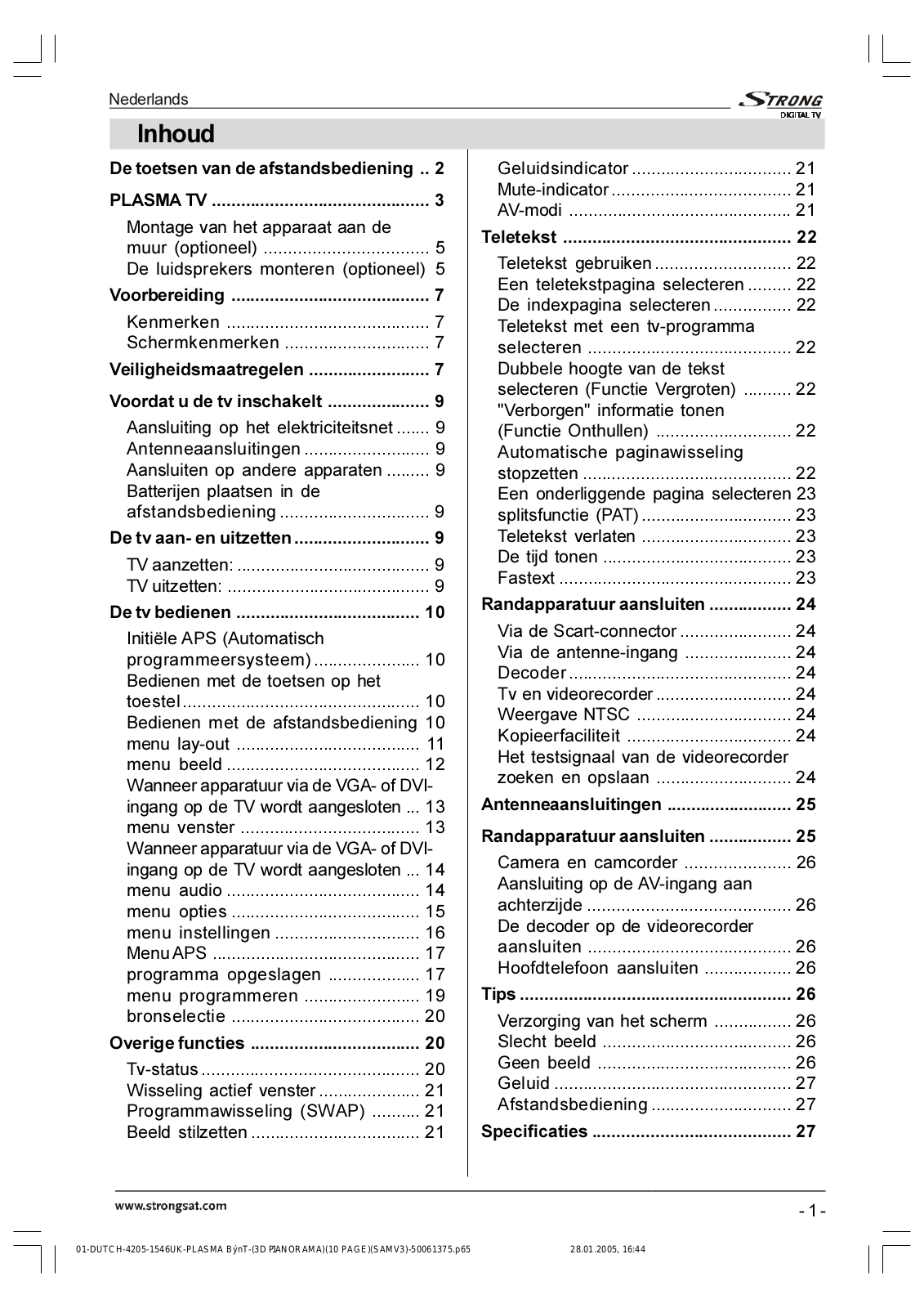 Strong SRT P4250 User Manual