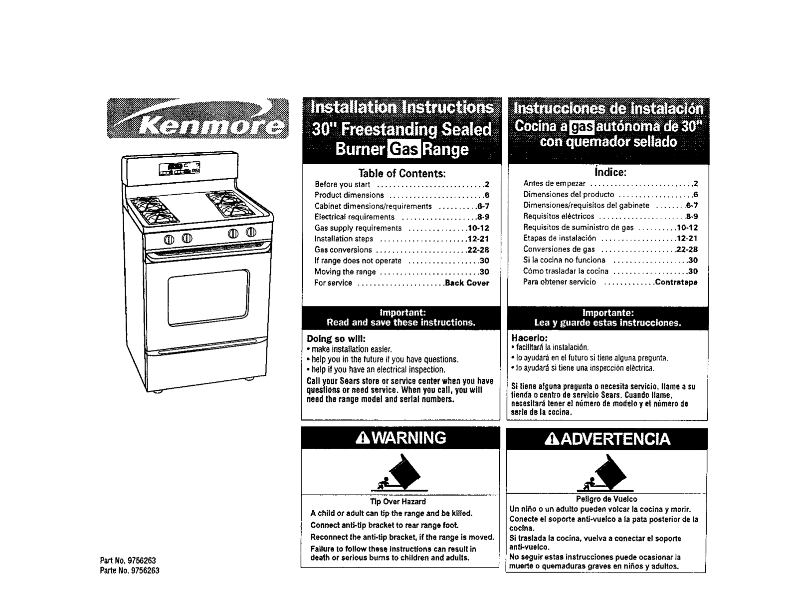 Kenmore 66572174300, 66575163300, 66575169300, 66575172300, 66575173300 Installation Guide - ManualMachine.com